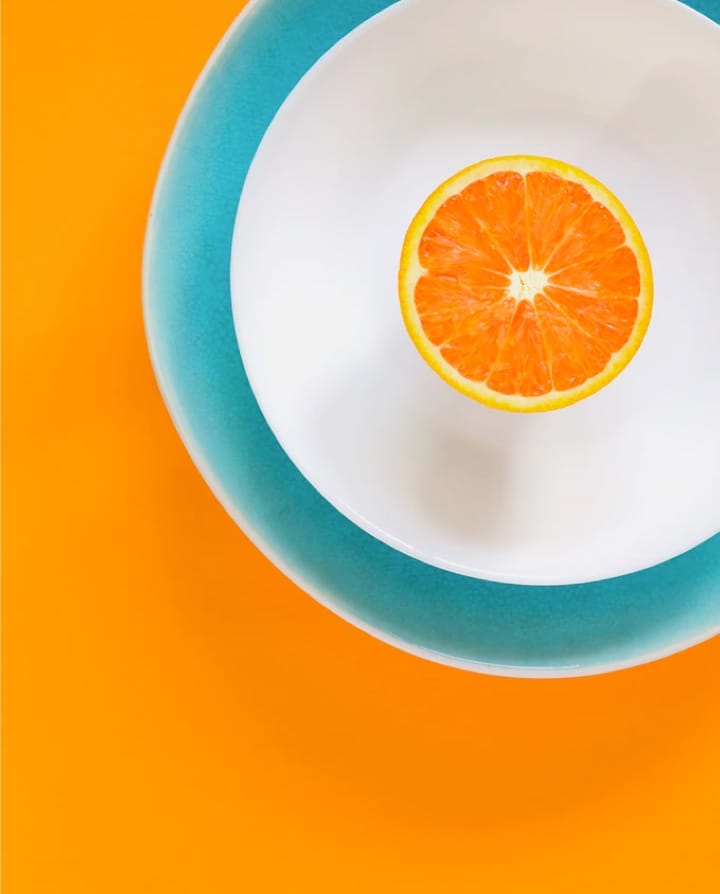 orange in a bowl